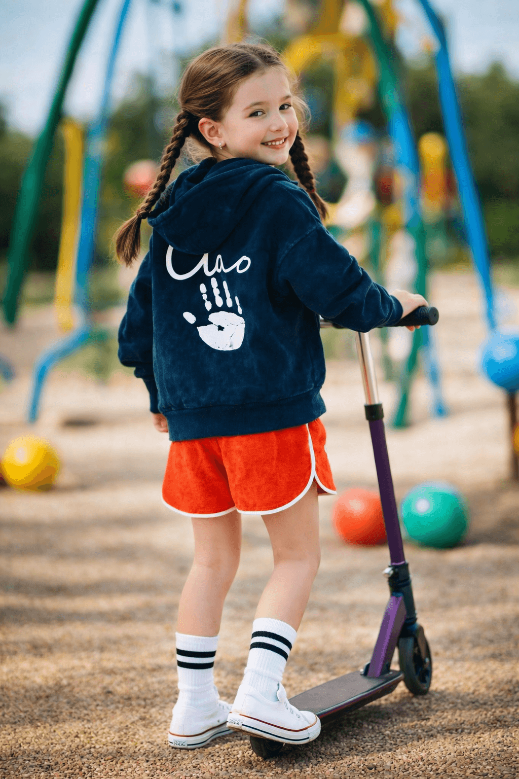 Dětská mikina MINIKID na zip s kapucí – tmavomodrá, pohodlná a stylová