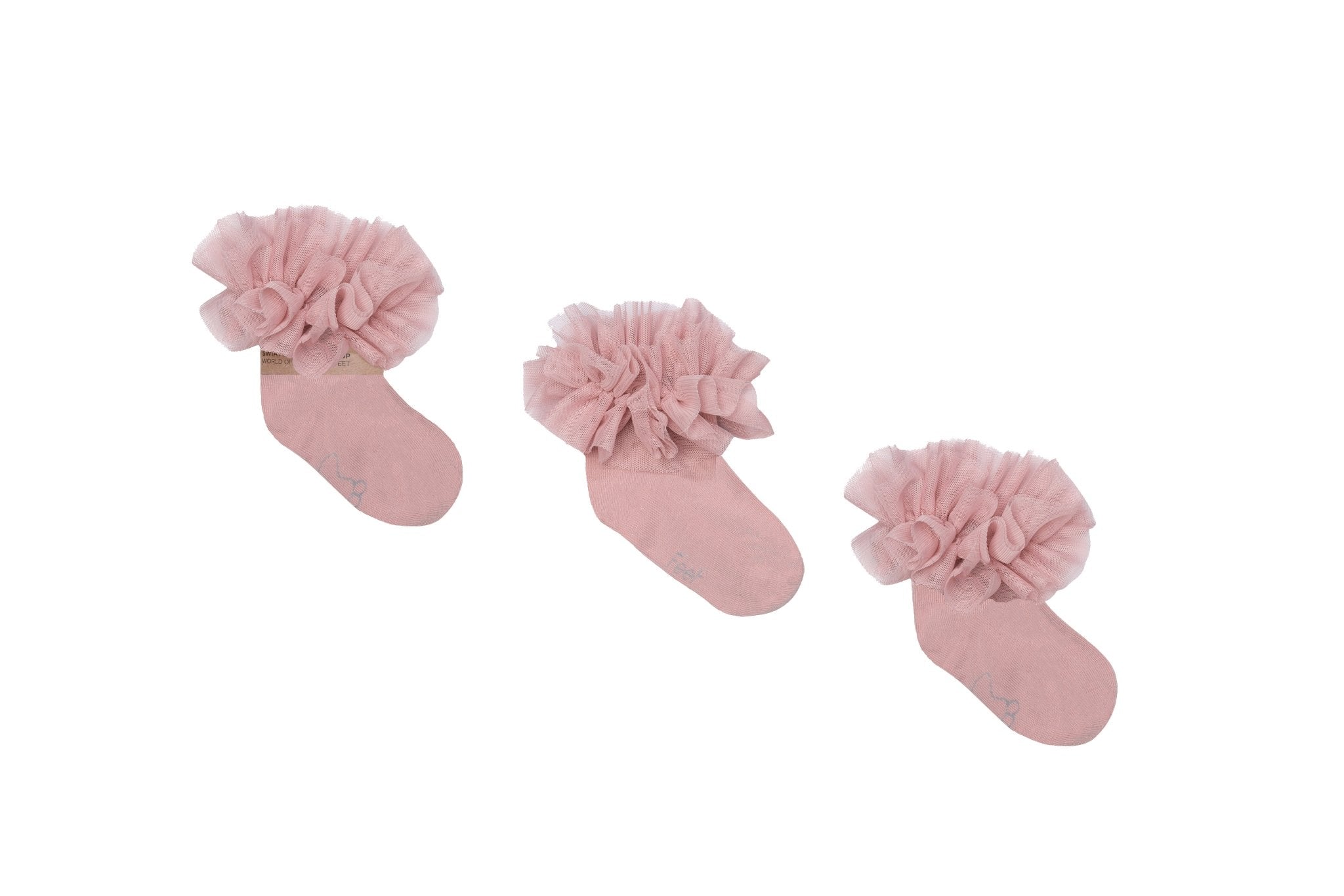 Dětské ponožky TUTU – růžové, elegantní doplňek pro malé princezny